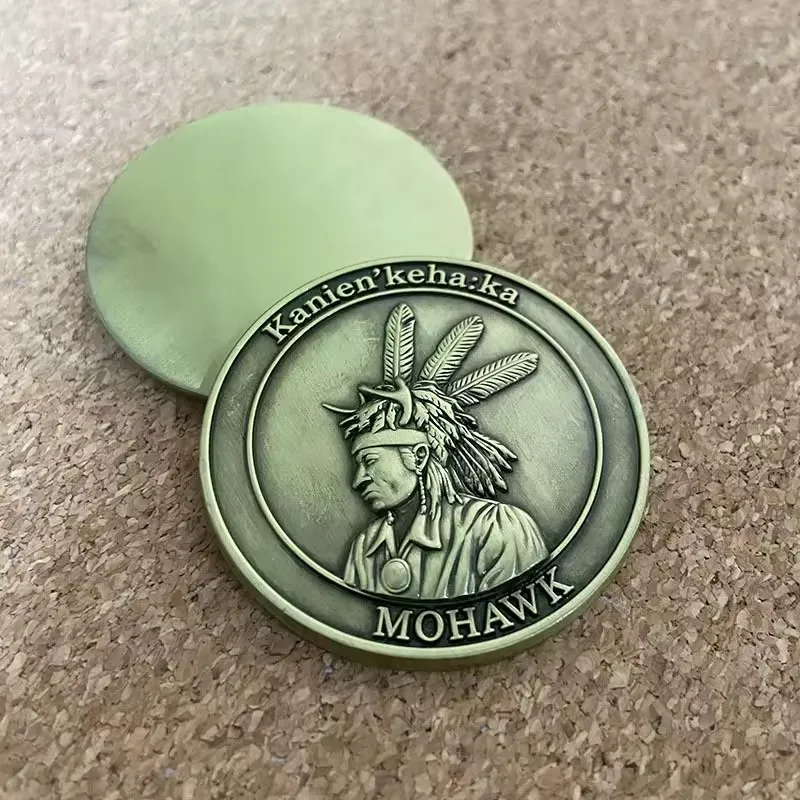 3D Antique Brass Coin