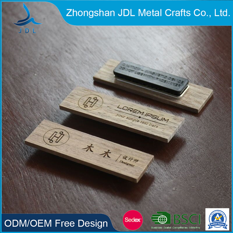 Custom Magnet Tag Sublimation Reusable Plastic Logo Metal Engraved Badge Customized Pin Crew Staff Name with Magnet Backing Emblem