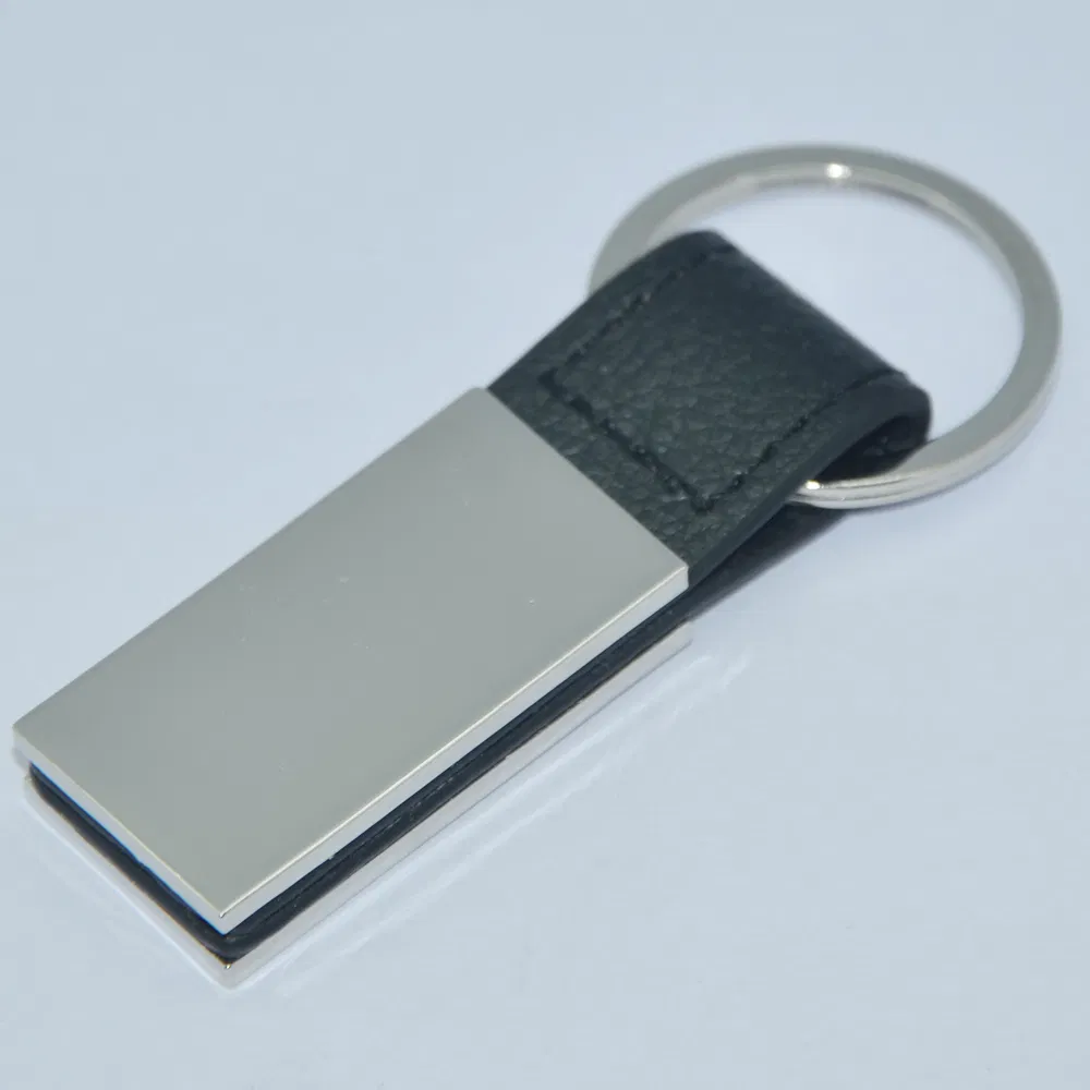 Leather Logo Keyring