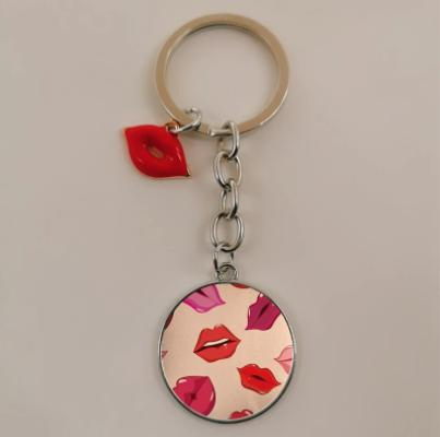 Customized Promotional Fashion Cute Tripio Sexy Unicorn Jelly Leather Metal Printing Couple Phone Keychain