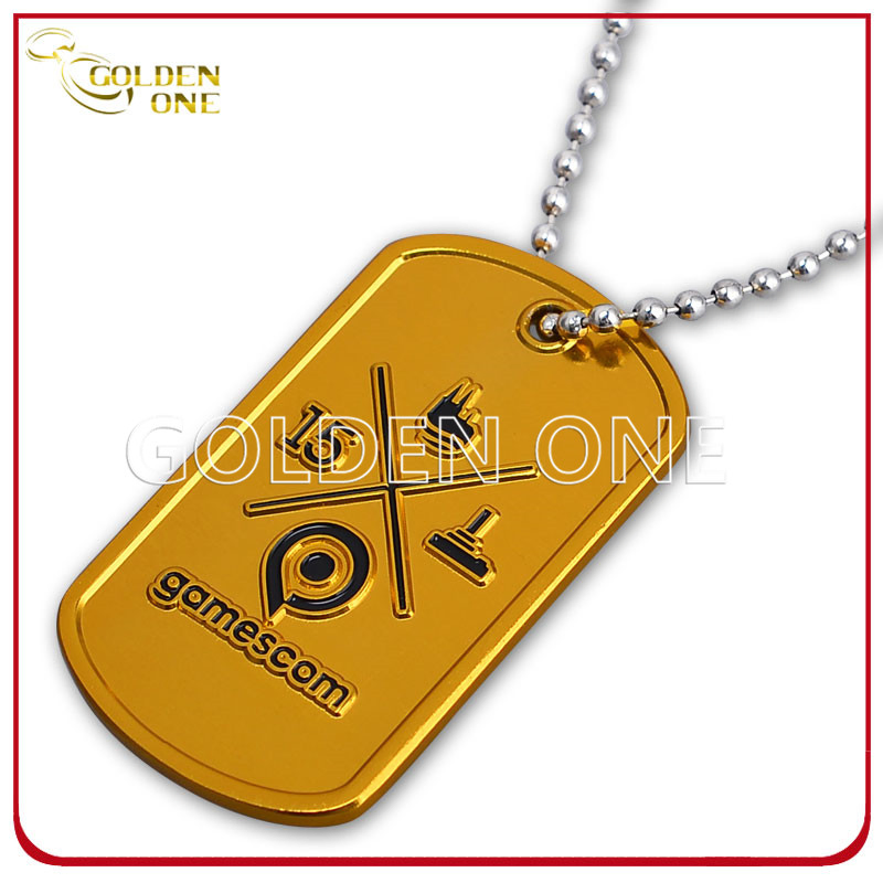 Promotional Gift Custom Personalized Printed Epoxy Coating Aluminium Stainless Steel Metal Dog Tag