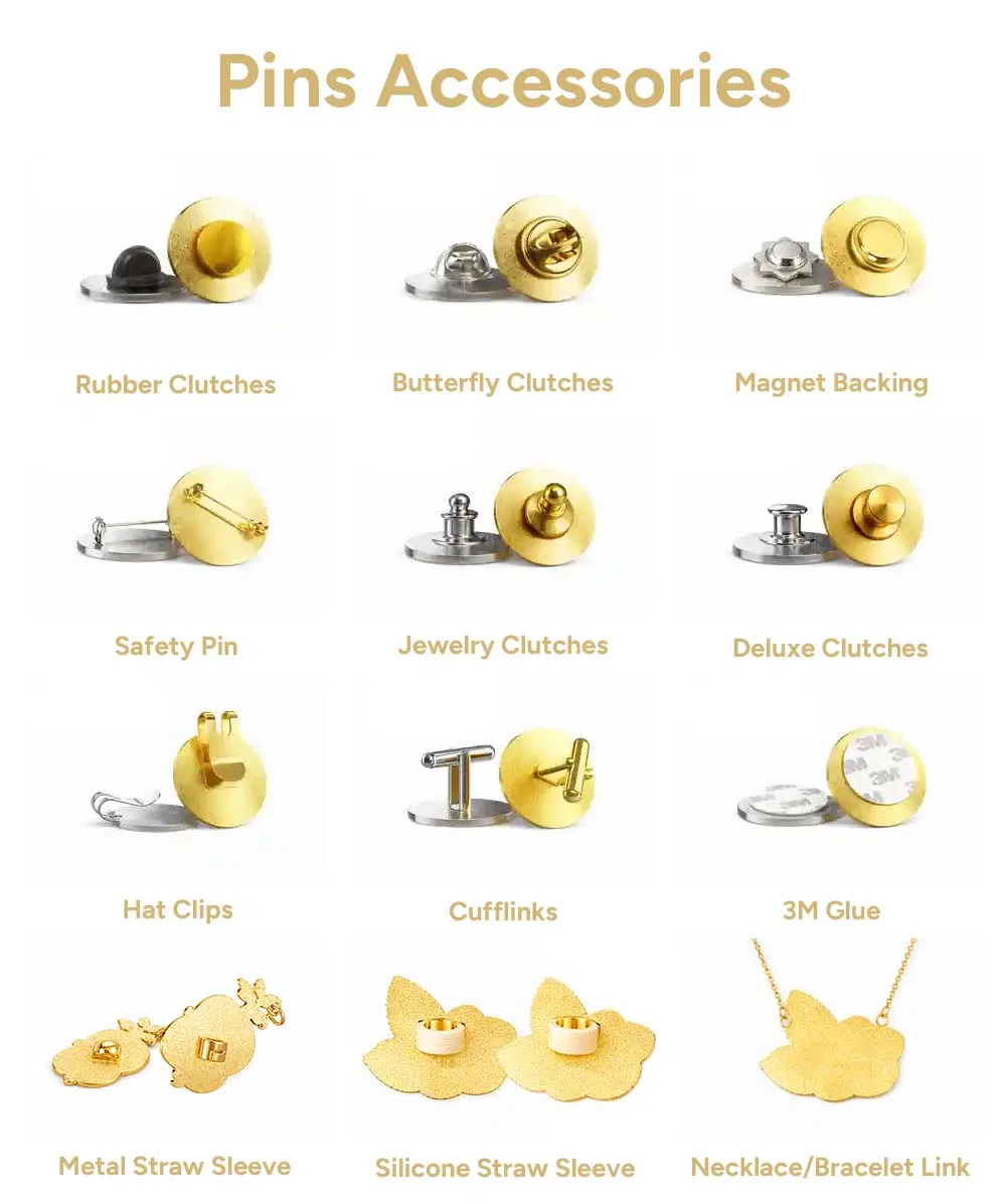 Manufacturer Free Design Custom Logo Anime Enamel Pins Badge Metal Hat Lapel Pins