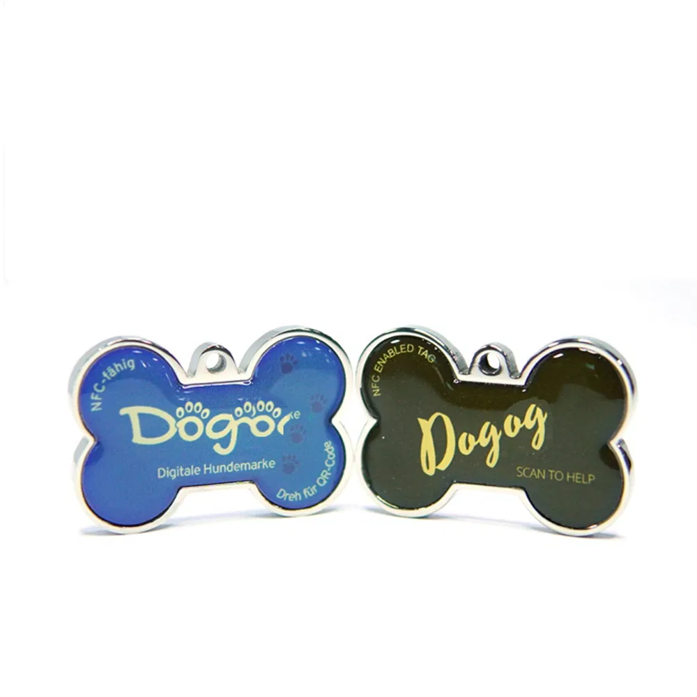 New Design Personalized Pet Cat Dog ID Collar Accessories Bone Engraved Tag Collar Tag