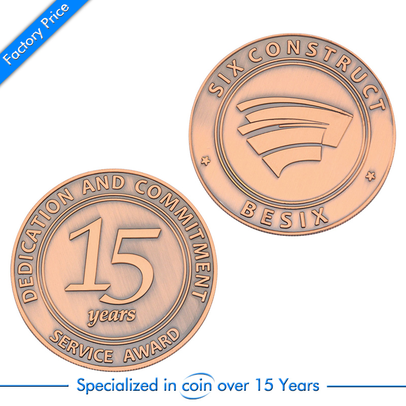 Custom Antique Nickle Plating Metal 3D Challenge Souvenir Memory Coin for Promotional Gift