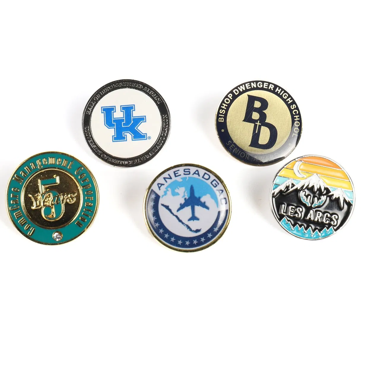 Guangdong Manufacturer Custom Logo Hat Pin Printed Epoxy Badges Metal Company Name Badge Soft Hard Enamel Lapel Pin Badge