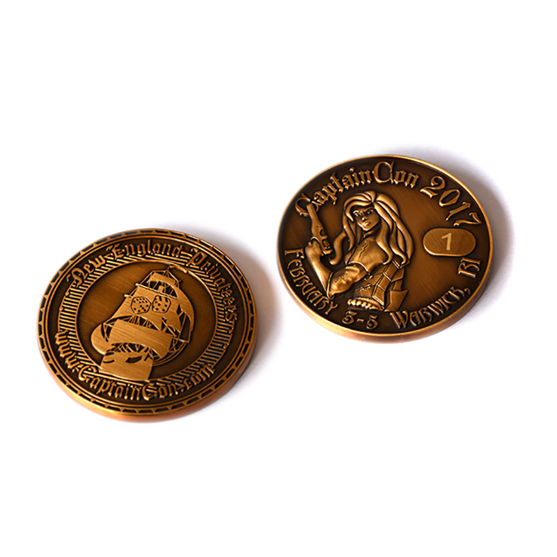 Factory Custom Made 3D Antique Copper Plated Metal Badge Manufacturer Customized Enamel Us Military Alloy Emblem Bespoke Wholesale Round Police Challenge Coin