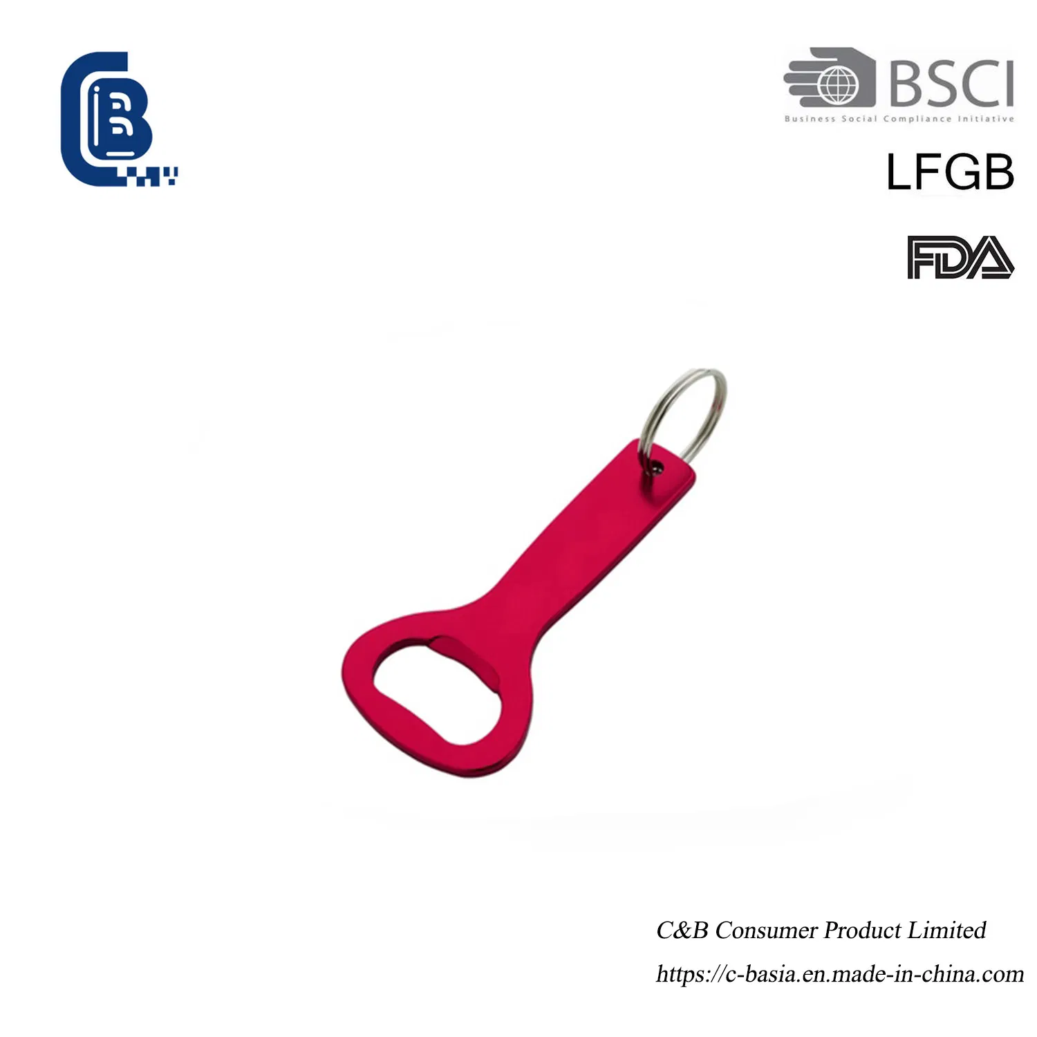 Hot Sale Promotional Gift Metal Keychain Bottle Opener Keyrings Kitchen Gadgets Kitchenware