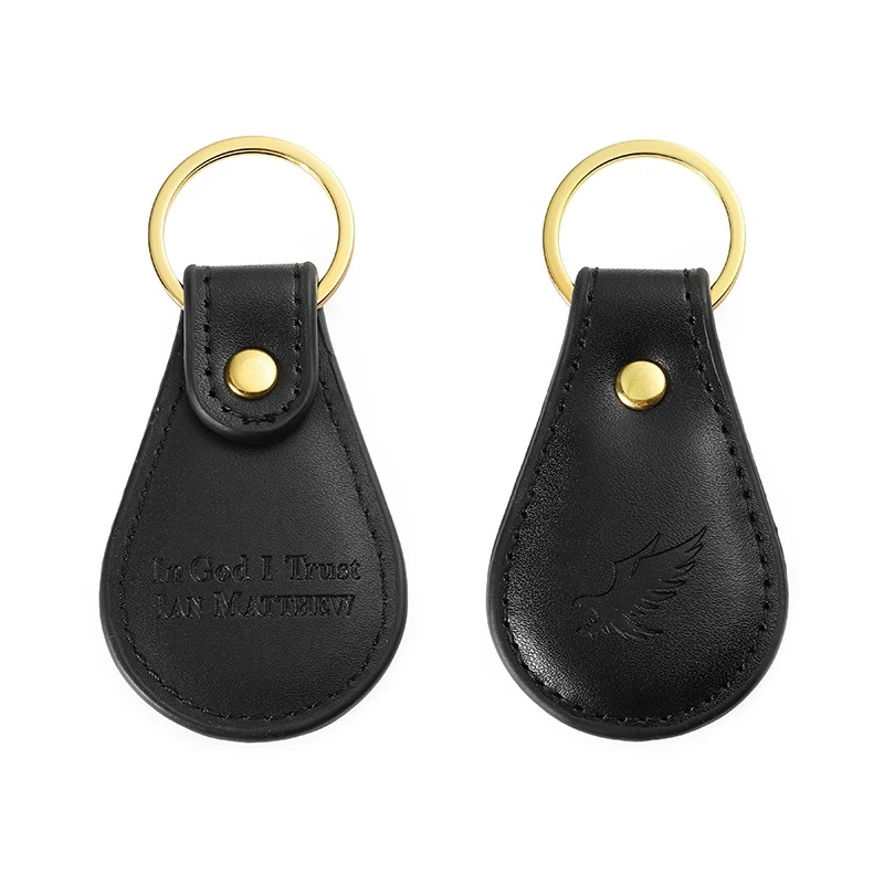 Promotional Gift Blank Metal Leather Keyring Custom Logo Design Car Luxury Leather Keychain for Gifts