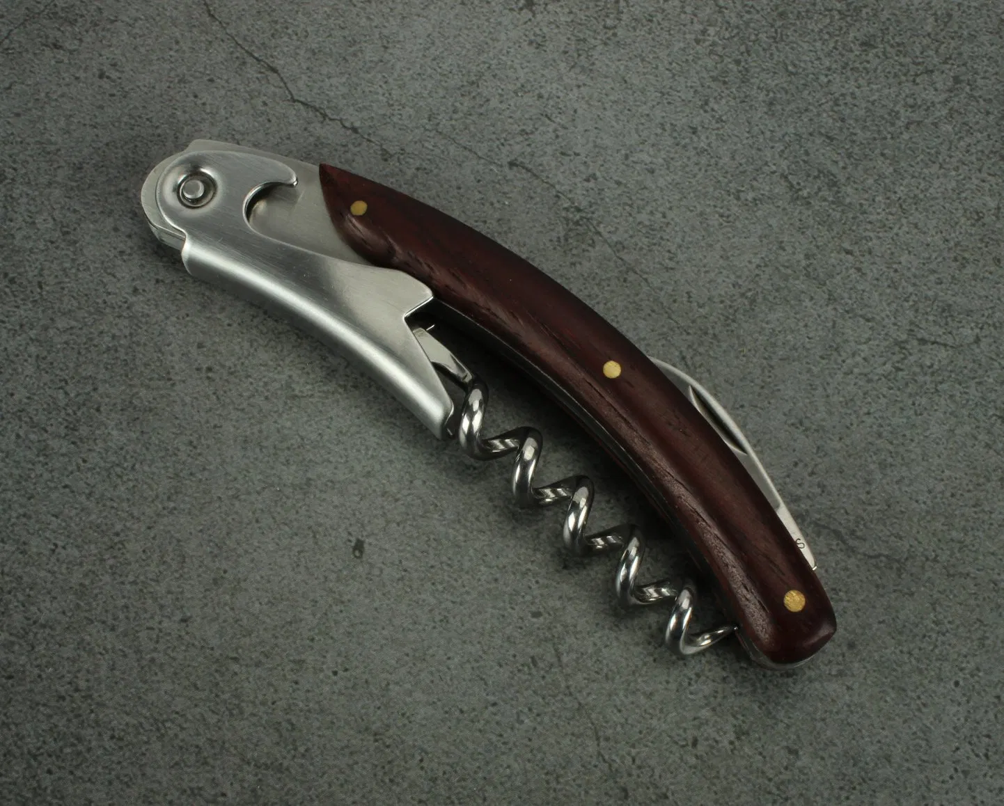 3 in 1 Multifunction Bottle Opener/Red Wine Opener with Wooden Handle (SE-5214)