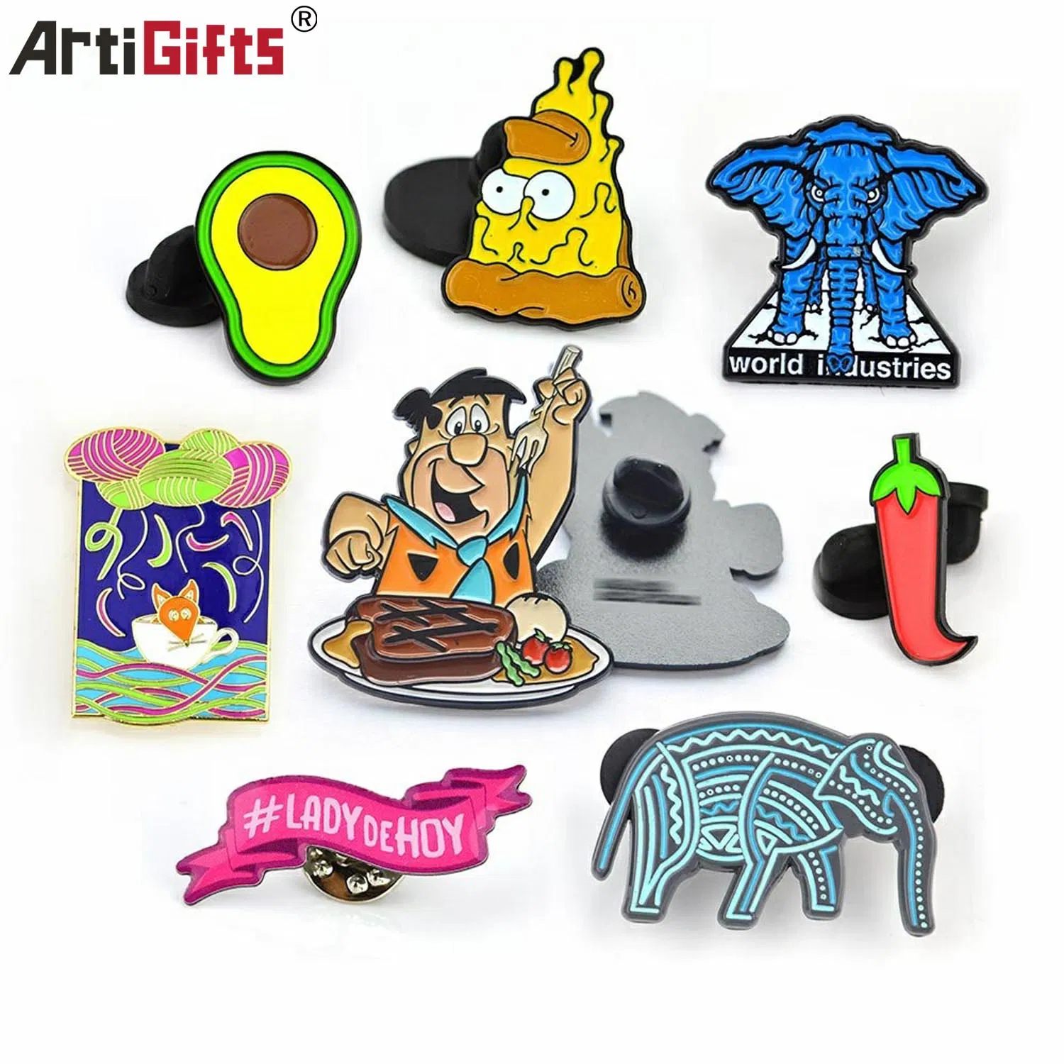 Custom Various Cute Cartoon Anime Character Metal Badge Soft Enamel Lapel Pin