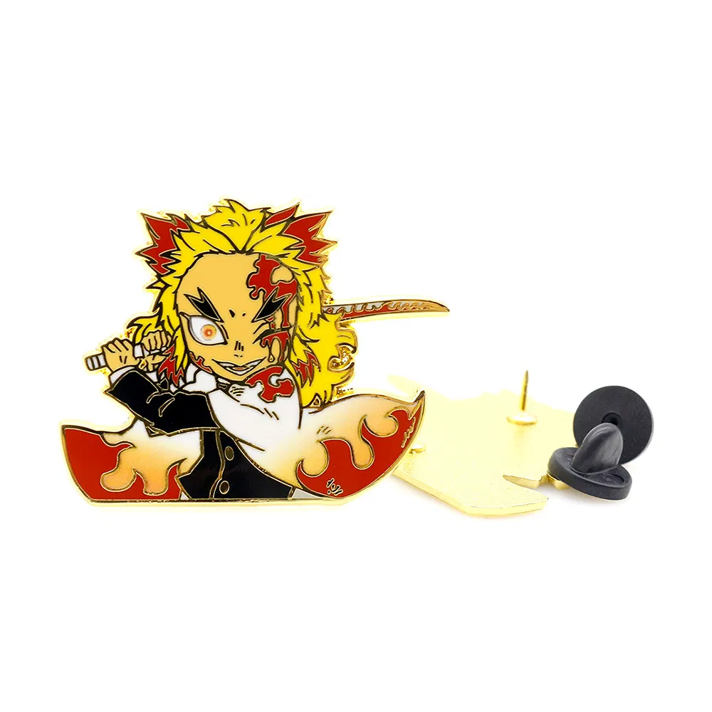 No MOQ Custom Promotion Brass Brooch Souvenir Zinc Alloy Flower Logo Gold Cute Metal Craft Emblem Cartoon Anime Badge Lapel Hard Soft Enamel Pin