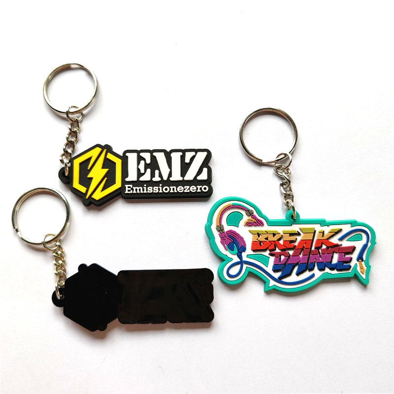 Customizable 3D Soft PVC Keychains with Unique Embossed Logos