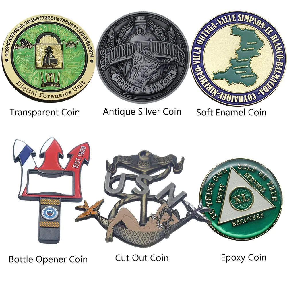 Manufacturer Custom 3D Soft Hard Enamel Metal Engraving Metal Medal Crafts 3D Challenge Coins Maker