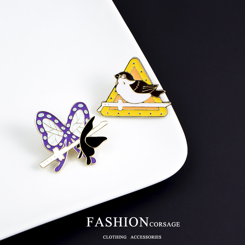 High Quality Lapel Pins Set High Quality Enamel Printed Zinc Alloy Metal Crafts Badges Anime Design China Wholesale Badge