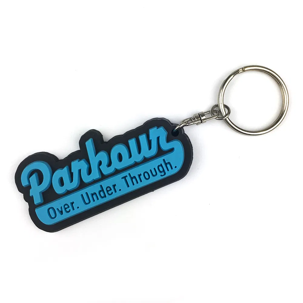Personalized 3D 2D Embossed Soft PVC Rubber Key Chain