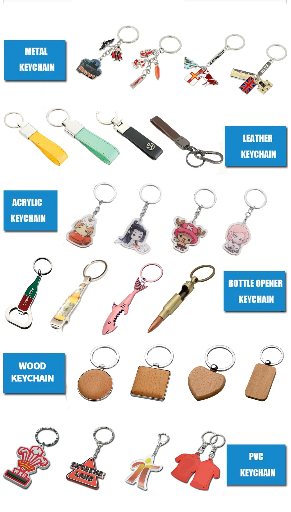 Personalized Key Ring Samples