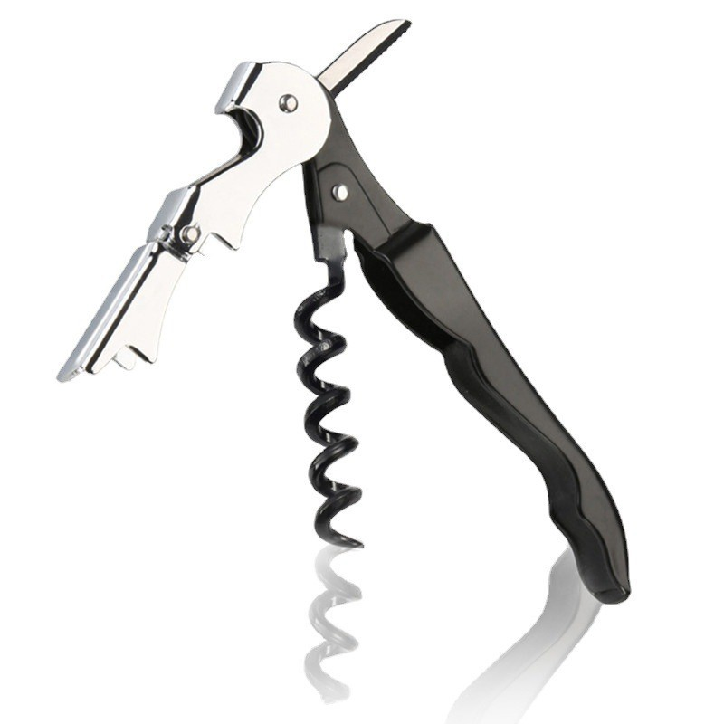 Promotional Custom Wine Opener Metal Stainless Steel Multifunction Waiters Corkscrew Beer Wine Bottle Opener
