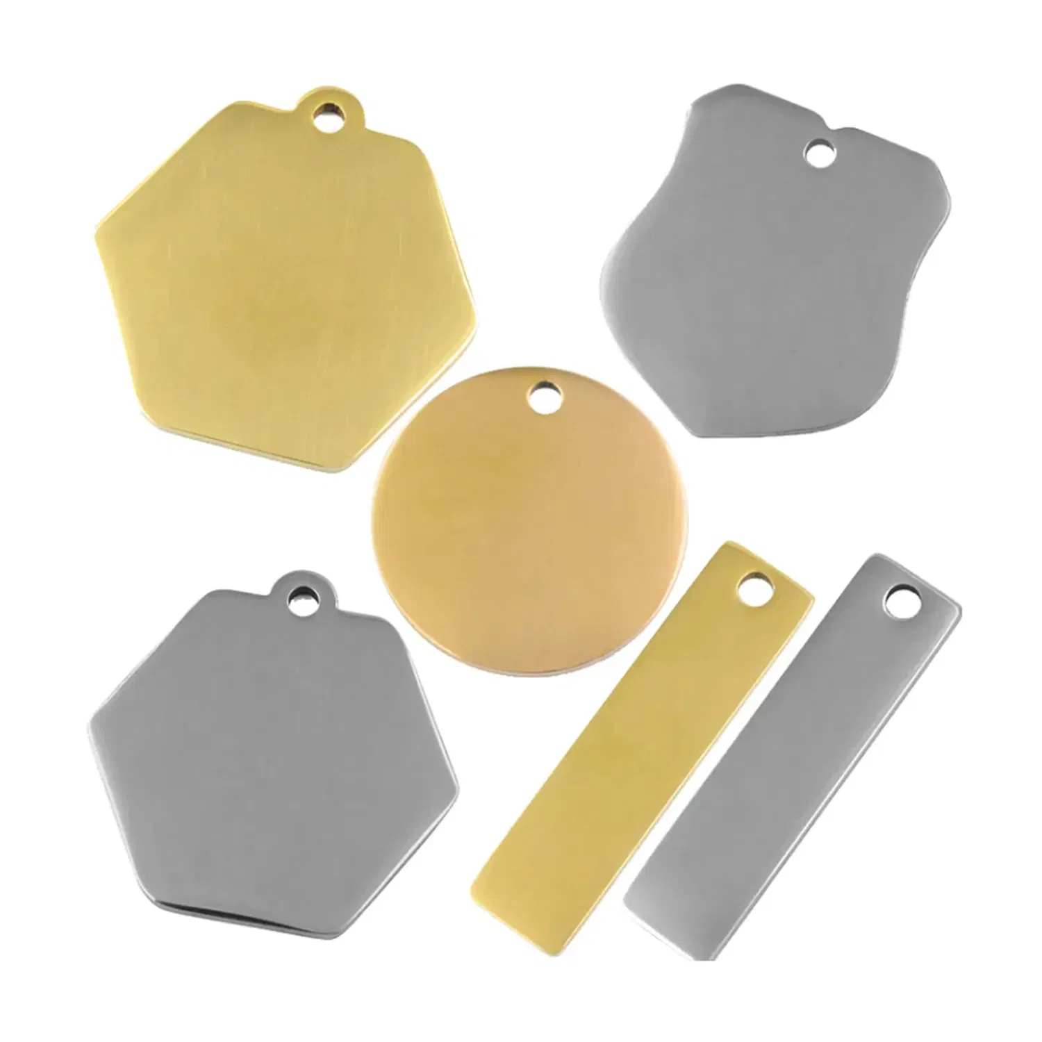 Custom Dog Tag Funny Double or Singe Engraved Stainless Steel Aluminum Personalized Design Cute Cat Dog Name Pet Tags