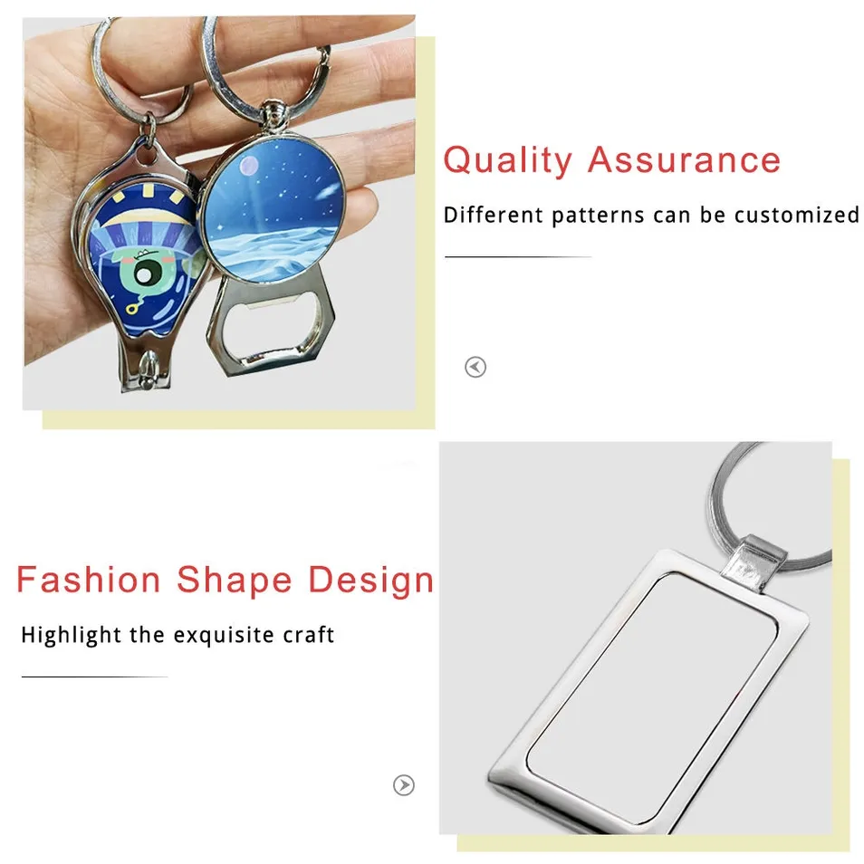 Sublimation Metal Keychain Detail 1