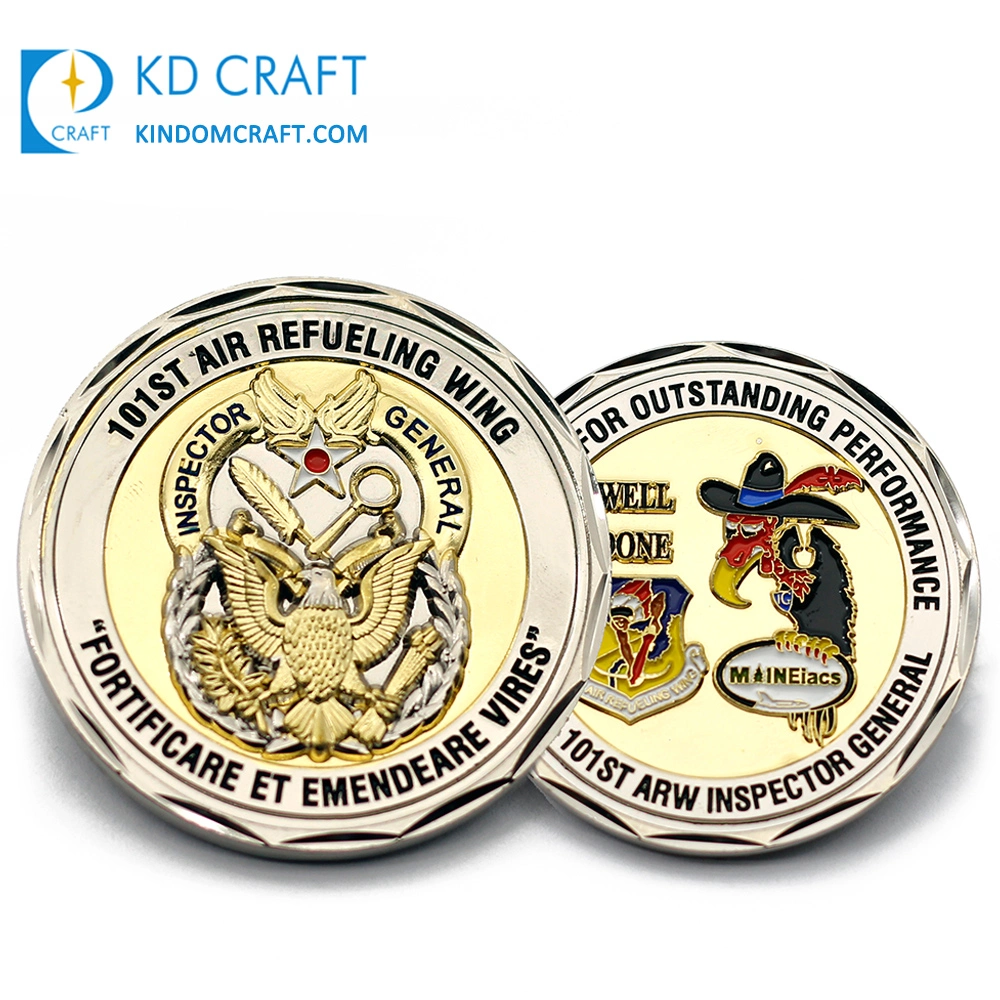 Customized Metal Zinc Alloy 3D Antique/Silver Plating Souvenir Engraved Japan Samurai Coins Open Custom Commemorative Military Navy Chief Cpo Challenge Coin