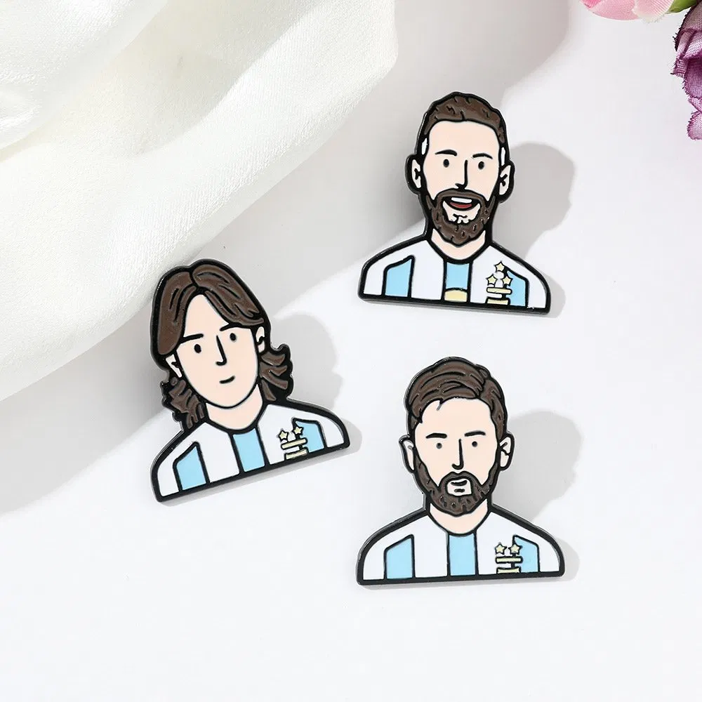 Custom Metal Enamel Lapel Badge Pin for Sport Style Basketball Jersey Soccer Players