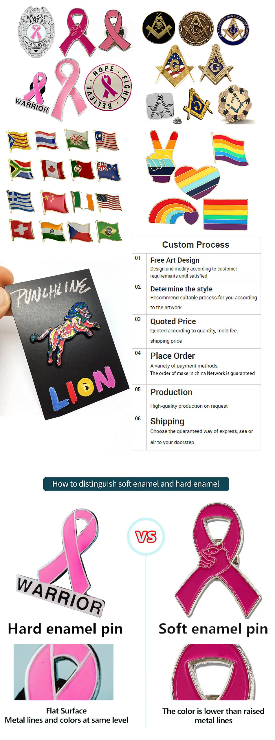 Flag Lapel Pin Badge