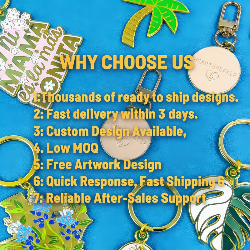 Promotional Event Metal Keychain Personalized Pattern Key Ring for Conference Gift Activity Souvenir Giveaway Bag Pendant Decoration Accessory