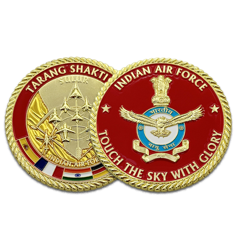 Custom Metal Coins Commemorative Antique Bronze Plated Soft Enamel Zinc Alloy 3D Challenge Coin