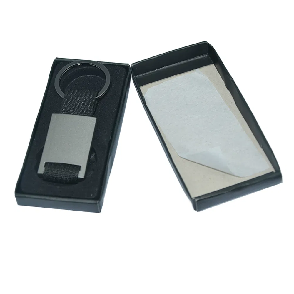 Manufacture Metal Genuine Car Holder Leather Personalized Custom Logo Laser Name and Date Car Key Chain Cowboy Leather Keychain