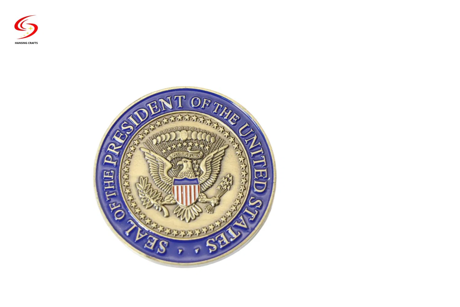 Custom 2D 3D Antique Gold Bronze Plated Challenge Coin Souvenir Token Coins Commemorative Coin