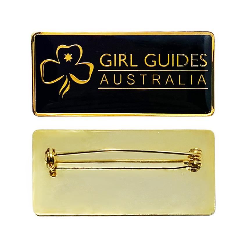 Wholesale Metal Name Badge Tag Badge Custom Brand Logo for Government Service Personnel Hotel Airline