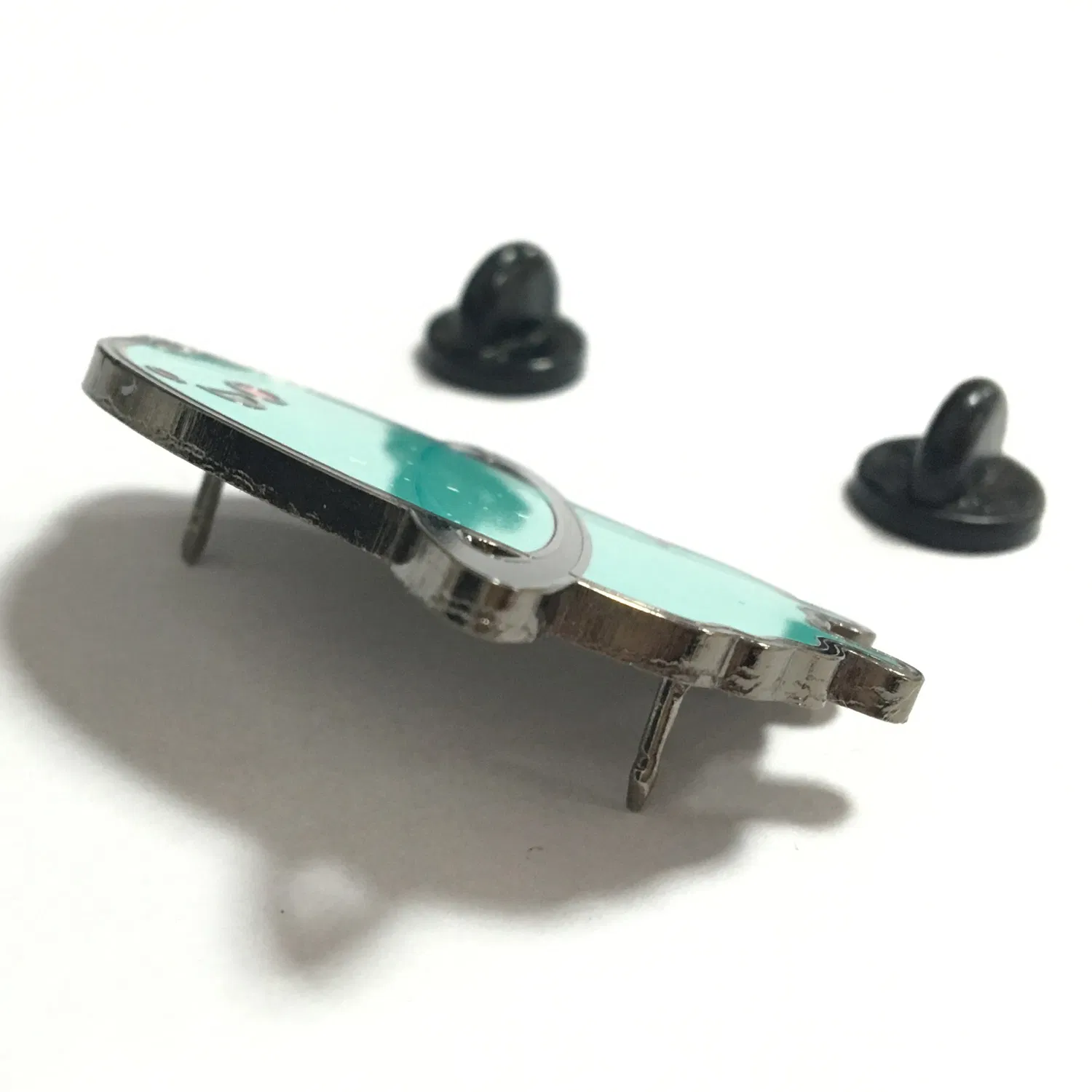 Metal Hard Enamel Et Alien Badges with Printed Logo (XD-0112)