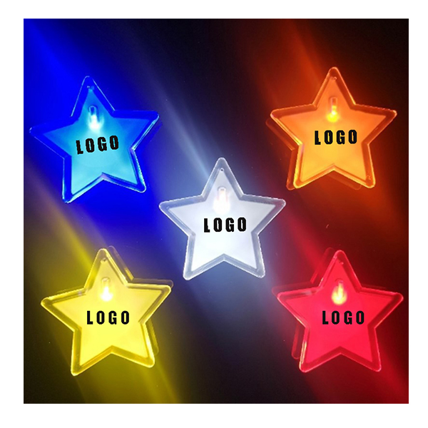 OEM Custom Logo Printing Promotion Pin Brooch Customized LED Name Badge LED Flashing Christmas Pins for Promotional Gift