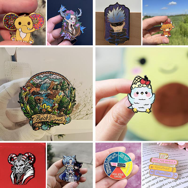 Wholesale No Minimum Custom Logo Metal Craft Emblem Fashion Metal Button Badge Soft Hard Enamel Metal Glitter Baseball Trading Lapel Pin Badge