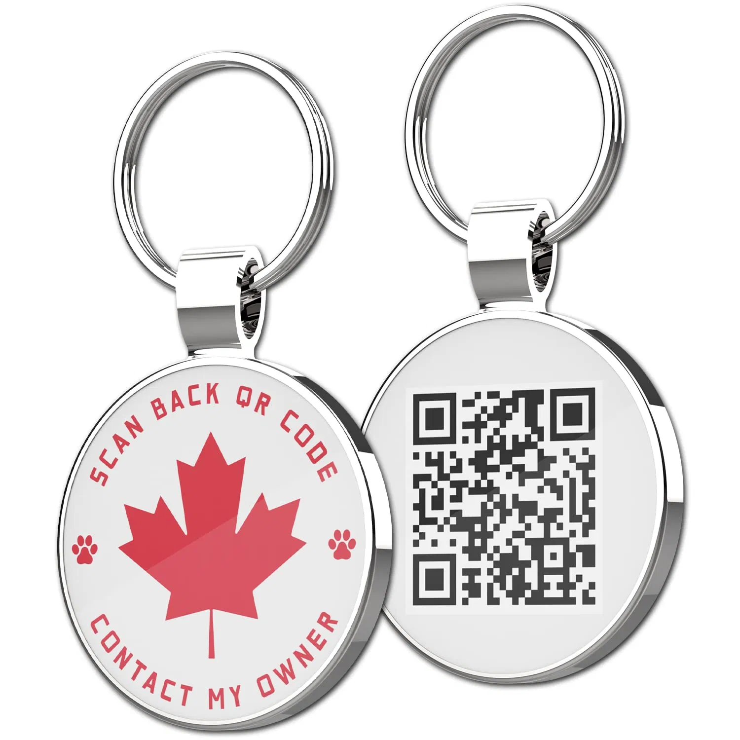 Factory Price Wholeslae Custom Pet Tags High Quality Stainless Steel Qr Code Metal Crafts Different Shape Printing Customized Pet Dog Tag for Sale