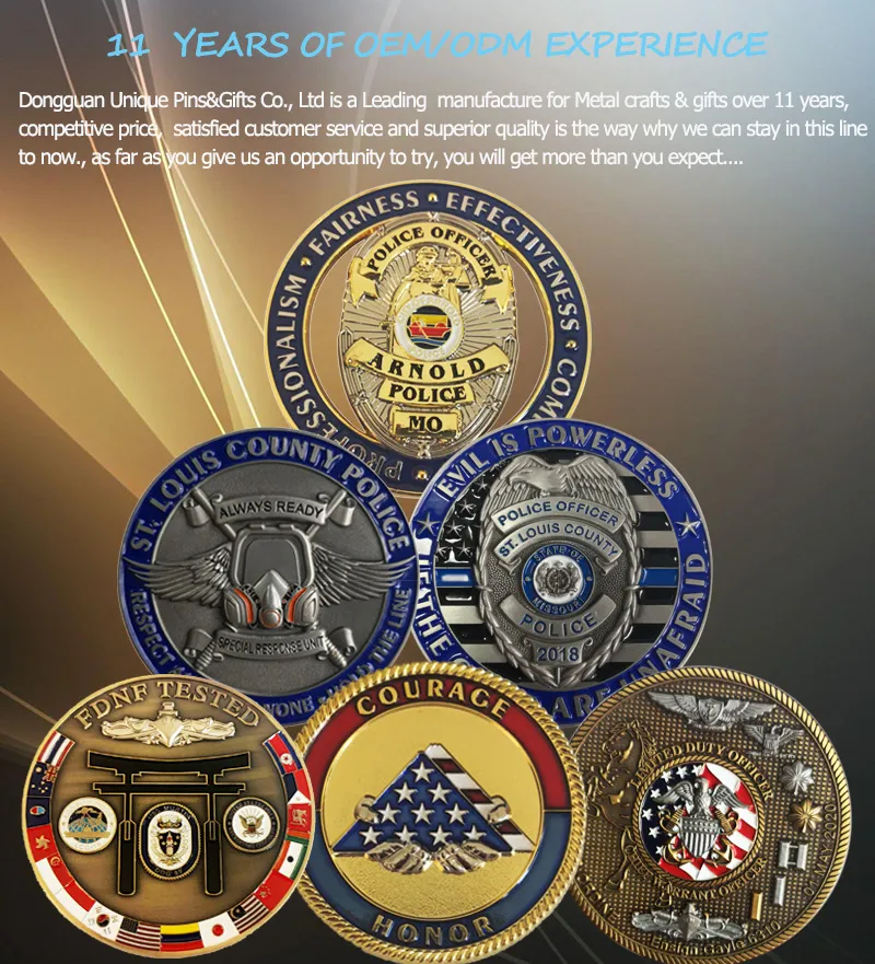 Military Challenge Coin Detail 1