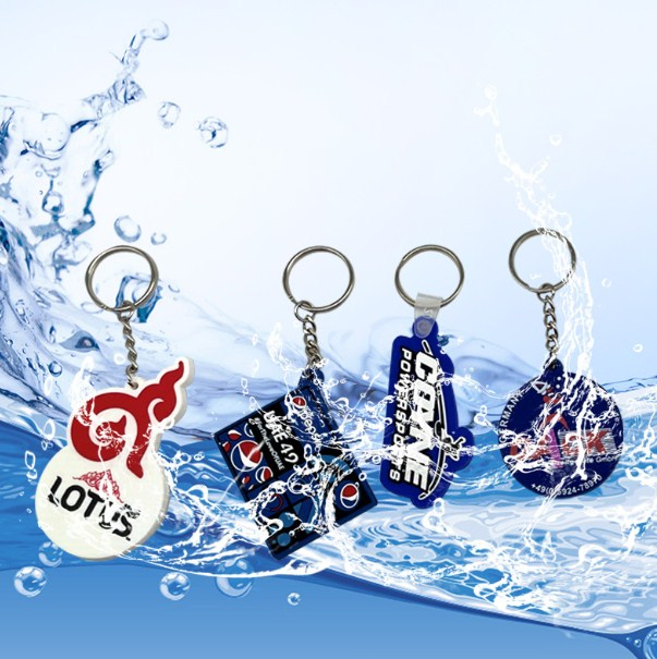 Custom 3D Soft PVC Keychain Key Chain Silicone Keyring Soft Rubber Embossed Print Emblem Metal OEM Customized Cartoon Keychain