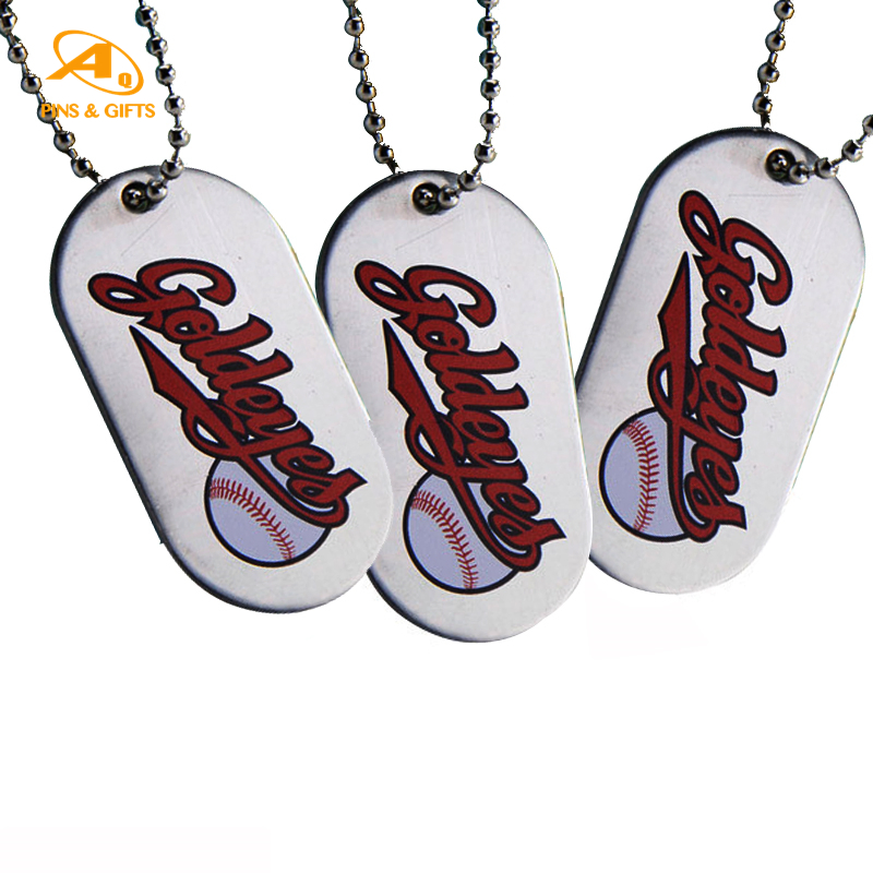 Hot Sales Customized Logo Metal Blank Stainless Make Your Own Design Sedex Steel Sublimation Necklace Dog Cat ID Name Tag Pet Accessories