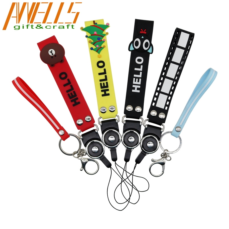 Stylish Personalized Short Strap Lanyard and Keychain Combo