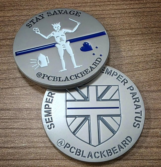 4. High-Quality Hard Enamel Challenge Coins for Police Department