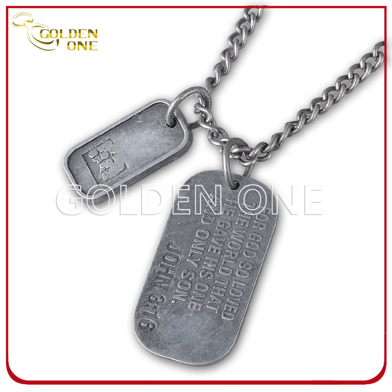 Promotional Gift Custom Personalized Printed Epoxy Coating Aluminium Stainless Steel Metal Dog Tag