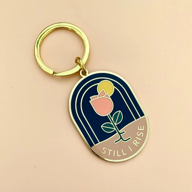 Wholesale Custom Enamel Crafts Promotional Gift Name Tag Company Activity Souvenir Keyfob Holder Fancy Metal Scenery Clock Key Chains with Design