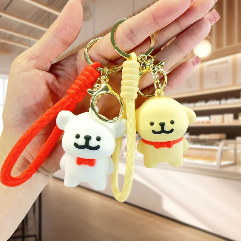 Embossed Lettering Custom Anniversary and Team Gifts 3D Pet PVC Keychain