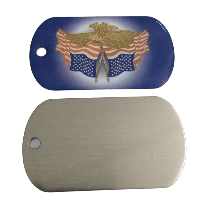 Factory Custom Stainless Steel Iron Metal Military Dog Tag Chain for Souvenir