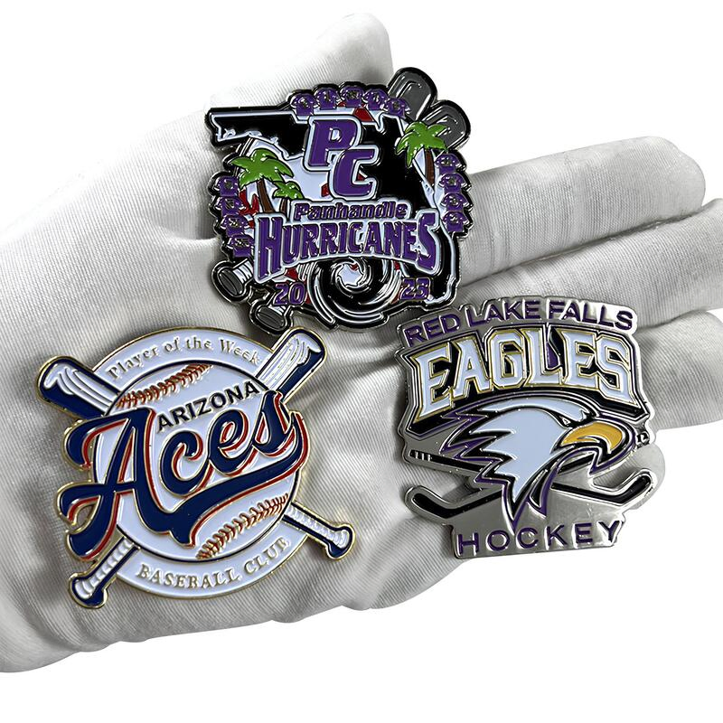 Wholesale No Minimum Custom Logo Metal Craft Emblem Fashion Metal Button Badge Soft Hard Enamel Metal Glitter Baseball Trading Lapel Pin Badge