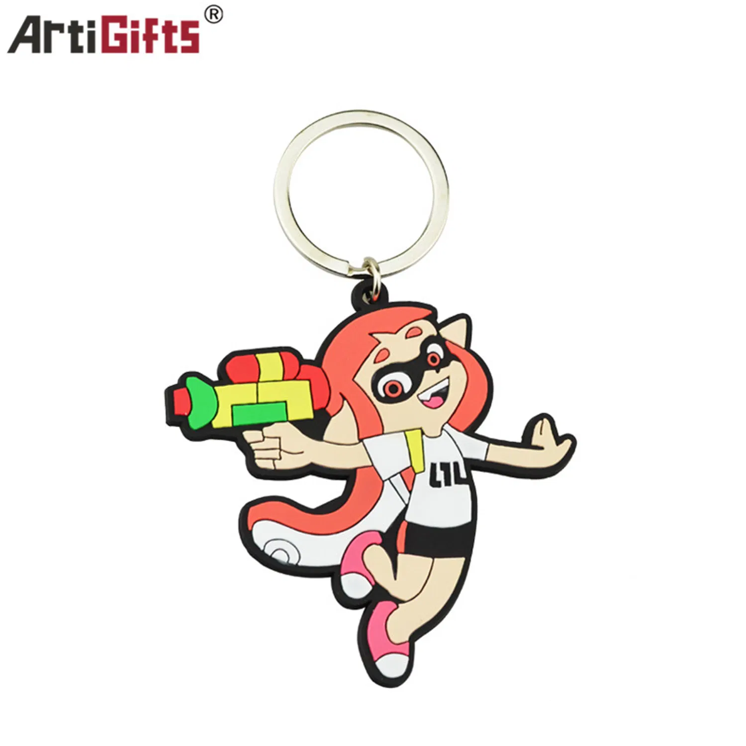 Customized 3D Cartoon PVC Soft Rubber Plastic Keychain