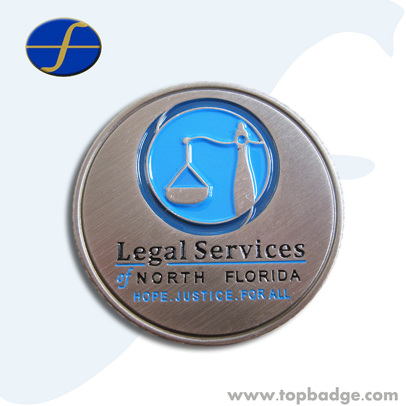 Custom Antique Plated Challenge Souvenir Coin