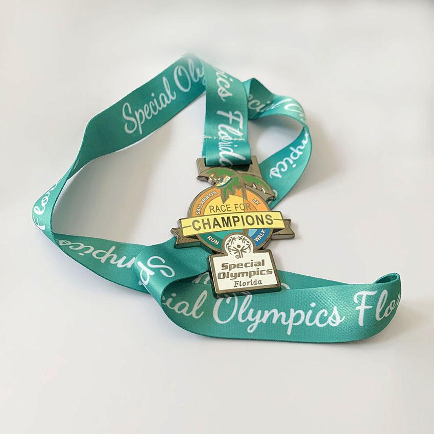 Custom High Quality and Low Price Prestigious Sports Medal with Elegant Ribbons: Perfect for Award Ceremonies &amp; Souvenirs