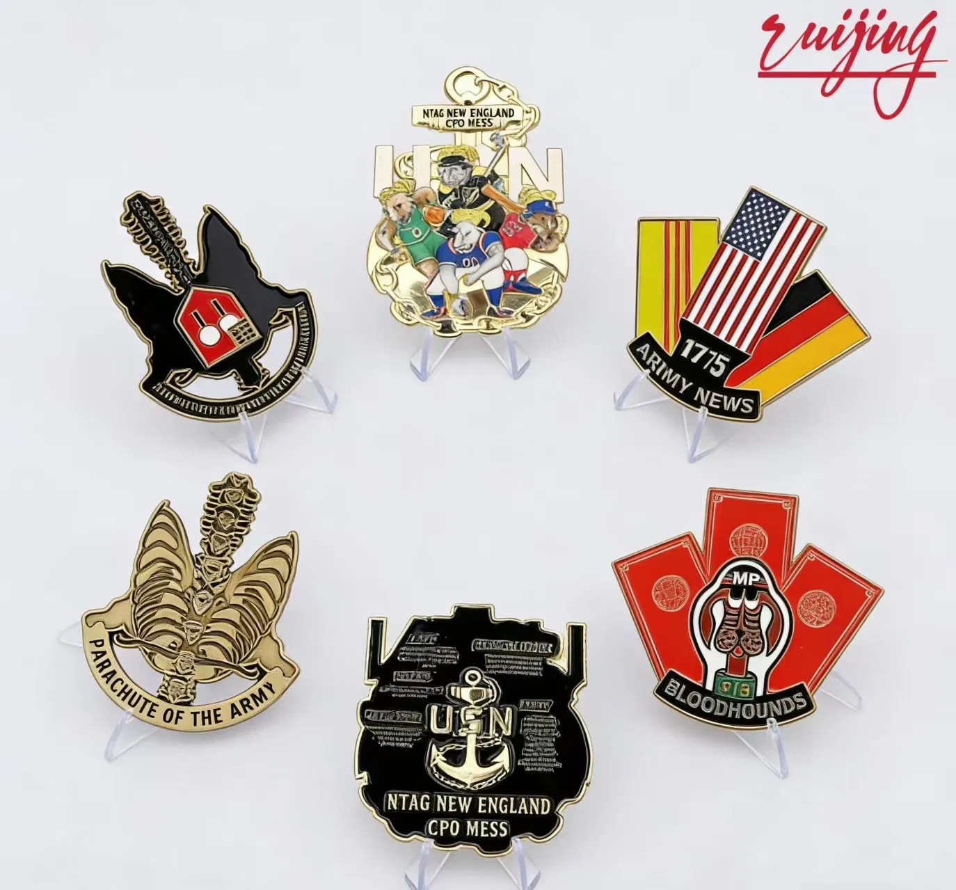 High-Quality Challenge Coins for Military, Sports, and Corporate Recognition