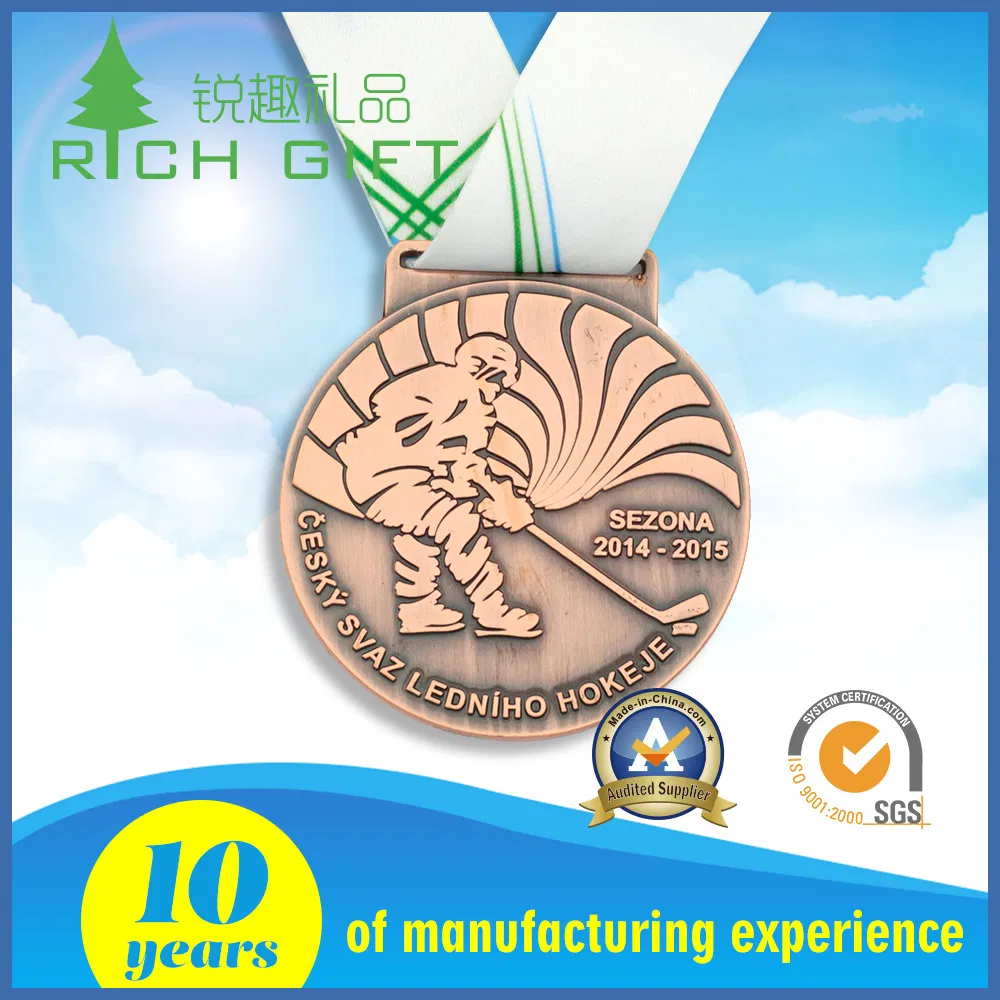 Souvenir Customized 3D Logo Marathon Award Sport Football Club Stock School Activity Medallion Commemorative Winner Association Medals with Ribbon for Wholesale